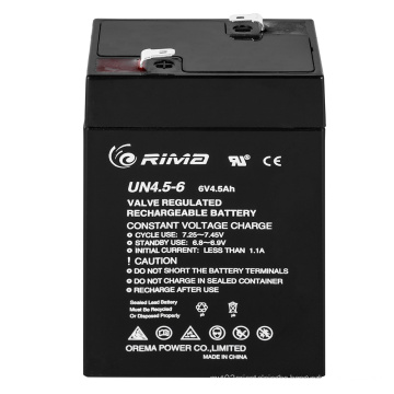 Maintenance-free VRLA Battery for Emergency Light 6V4.5ah
